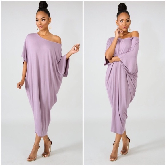 Dresses & Skirts - ✨💖✨Relaxed Fit Lilac Lounge Dress Caftan💖✨